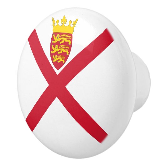 Jersey Flag Keramikknauf (Rechts)