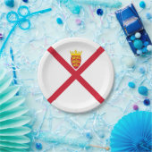 Jersey Flag Pappteller (Party)