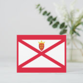 Jersey Flag Postkarte (Stehend Vorderseite)
