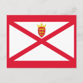 Jersey Flag Postkarte (Vorderseite)