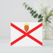Jersey Flag Postkarte (Stehend Vorderseite)