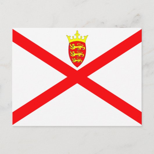 Jersey Flag Postkarte (Vorderseite)