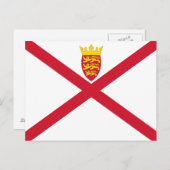 Jersey Flag Postkarte (Vorne/Hinten)