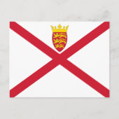 Jersey Flag Postkarte (Vorderseite)