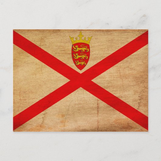 Jersey Flag Postkarte (Vorderseite)