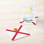 Jersey Flag Rechteckiger Pappuntersetzer (Vor Ort)