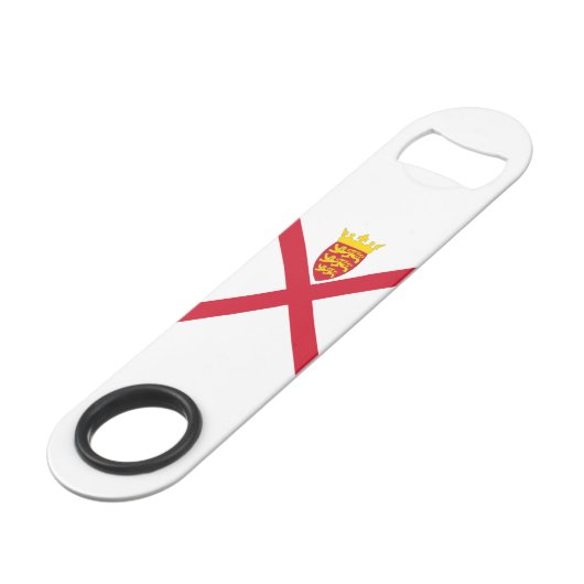 Jersey Flag Speed Flaschenöffner (Vorderseite Schrägansicht)