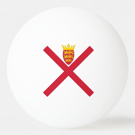 Jersey Flag Tischtennisball (Vorderseite)