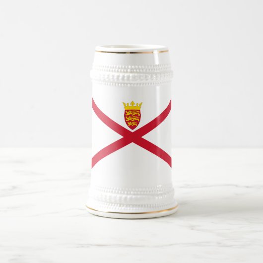 Jersey-Flagge Bierglas (Mittel)