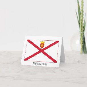 Jersey-Flagge Dankeskarte