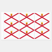 Jersey-Flagge Etiketten (Blatt)