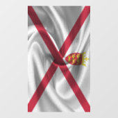 Jersey-Flagge Fensteraufkleber (Blatt)