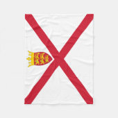 Jersey-Flagge Fleecedecke (Vorderseite)