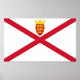 Jersey-Flagge Poster