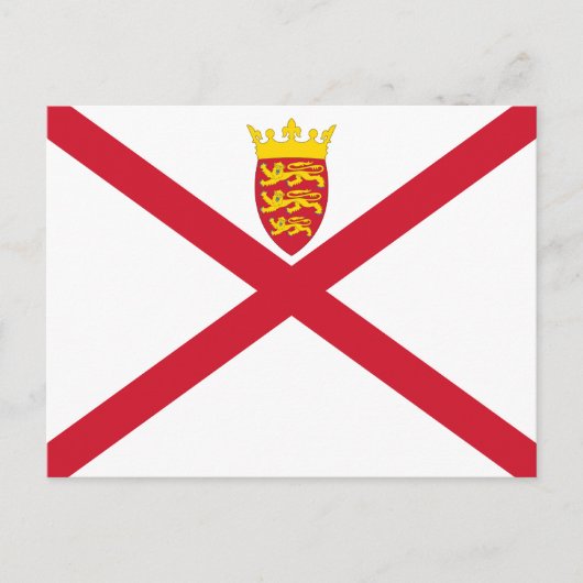 Jersey-Flagge Postkarte (Vorderseite)