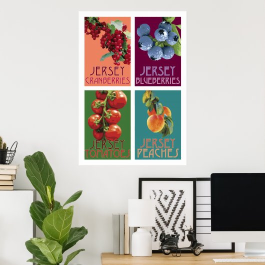 Jersey Fruits Poster (Heimbüro)