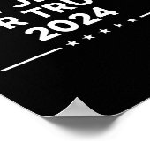 Jersey für Trump 2024 Poster (Ecke)