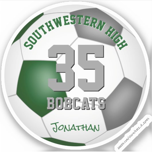 Jersey-Fußball Aufkleber (Vorderseite)