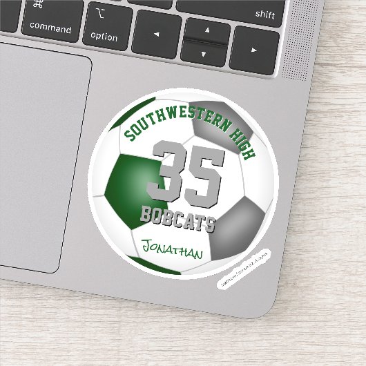 Jersey-Fußball Aufkleber (Detail)