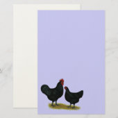 Jersey Giant Chickens Briefpapier (Vorne/Hinten)