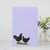 Jersey Giant Chickens Briefpapier (Stehend Vorderseite)