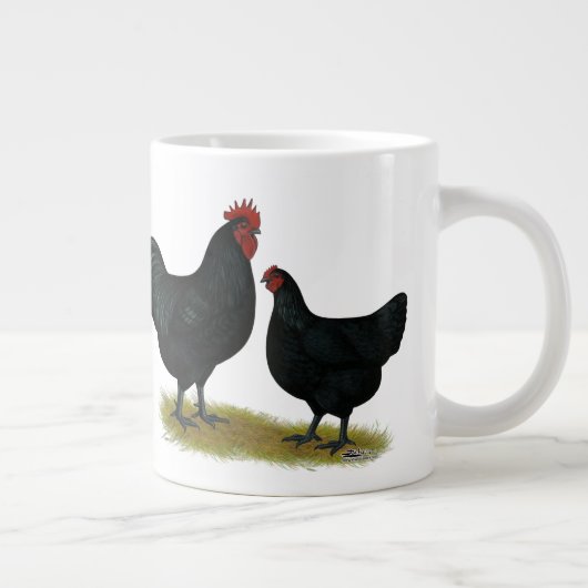 Jersey Giant Chickens Jumbo-Tasse (Rechts)