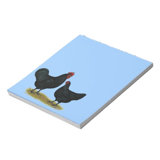 Jersey Giant Chickens Notizblock (Rotiert)