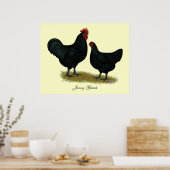 Jersey Giant Chickens Poster (Küche)