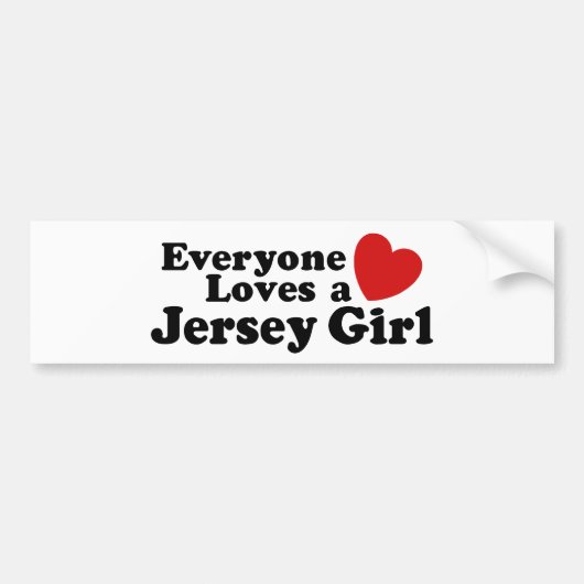 Jersey Girl Autoaufkleber (Vorne)