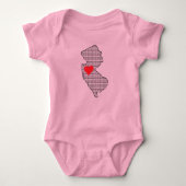 "Jersey Girl" Baby Bodysuit Baby Strampler (Vorderseite)