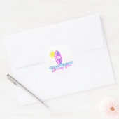 Jersey Girl Baby Bodysuit Pink Surfboard W/Sun Runder Aufkleber (Umschlag)