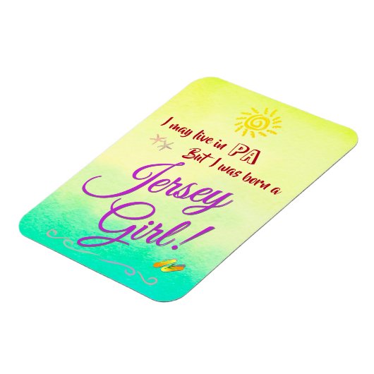 Jersey Girl Einmal & Immer Magnet (Linke Seite)