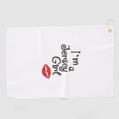 Jersey Girl Golf Handtuch (Horizontal)