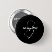 Jersey Girl New Jersey  Button (Vorne & Hinten)