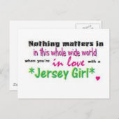 Jersey Girl, Nichts zählt in diesem ganzen weiten. Postkarte (Vorne/Hinten)