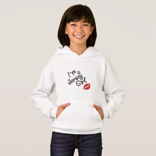 Jersey Girl Pullover Hoodie für Mädchen (Vorne ganz)