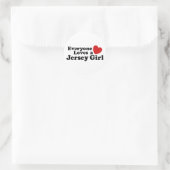 Jersey Girl Runder Aufkleber (Tasche)