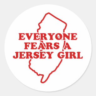 Jersey Girl Runder Aufkleber