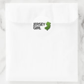 Jersey Girl Runder Aufkleber (Tasche)