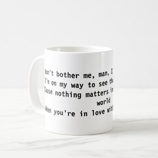 Jersey Girl Tasse (Vorderseite Links)