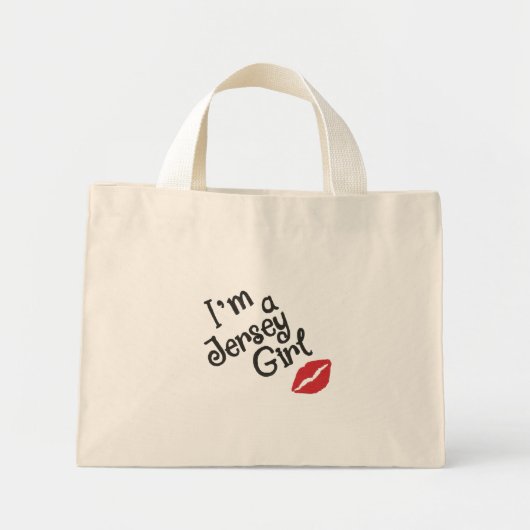 Jersey Girl Tiny Tote Bag Mini Stoffbeutel (Vorne)