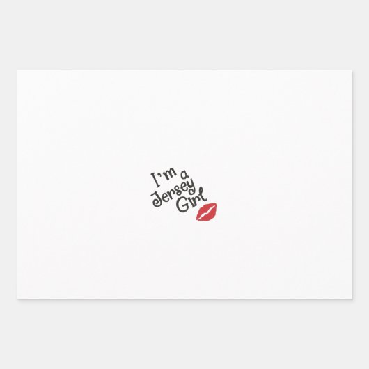 Jersey Girl Wrapping Paper Flat Sheet Set 3 Geschenkpapier Set (Vorderseite 3)