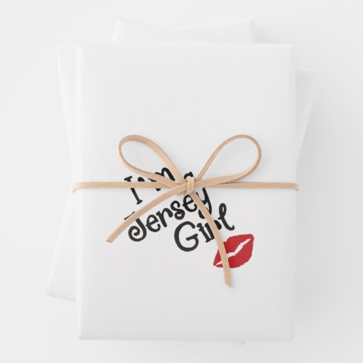 Jersey Girl Wrapping Paper Flat Sheet Set 3 Geschenkpapier Set (Beispiel)