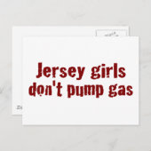 Jersey Girls pumpen kein Gas (neu) Postkarte (Vorne/Hinten)