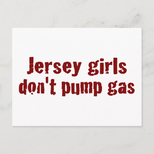 Jersey Girls pumpen kein Gas (neu) Postkarte (Vorderseite)