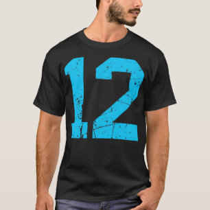 Jersey Glückszahl #12 Sportuniform Himmelblau Vi T-Shirt