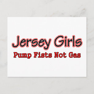 Jersey-Grl-Faustpumpe Postkarte