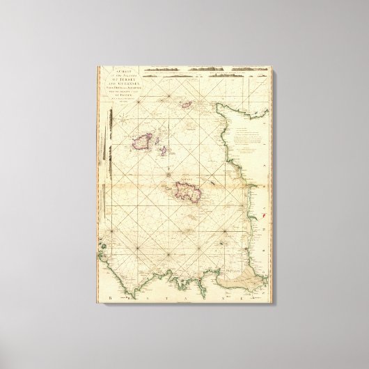 Jersey, Guernsey Leinwanddruck (Vorderseite)