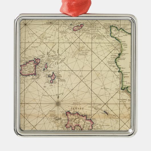 Jersey, Guernsey Ornament Aus Metall (Vorne)