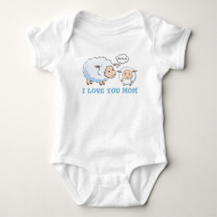 Jersey I Liebe Sie Mama Baby Strampler